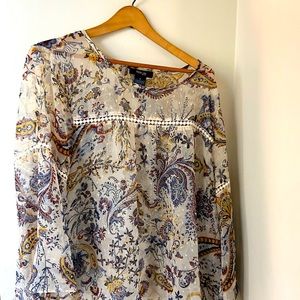 Plus Style and co. Bohemian blouse
